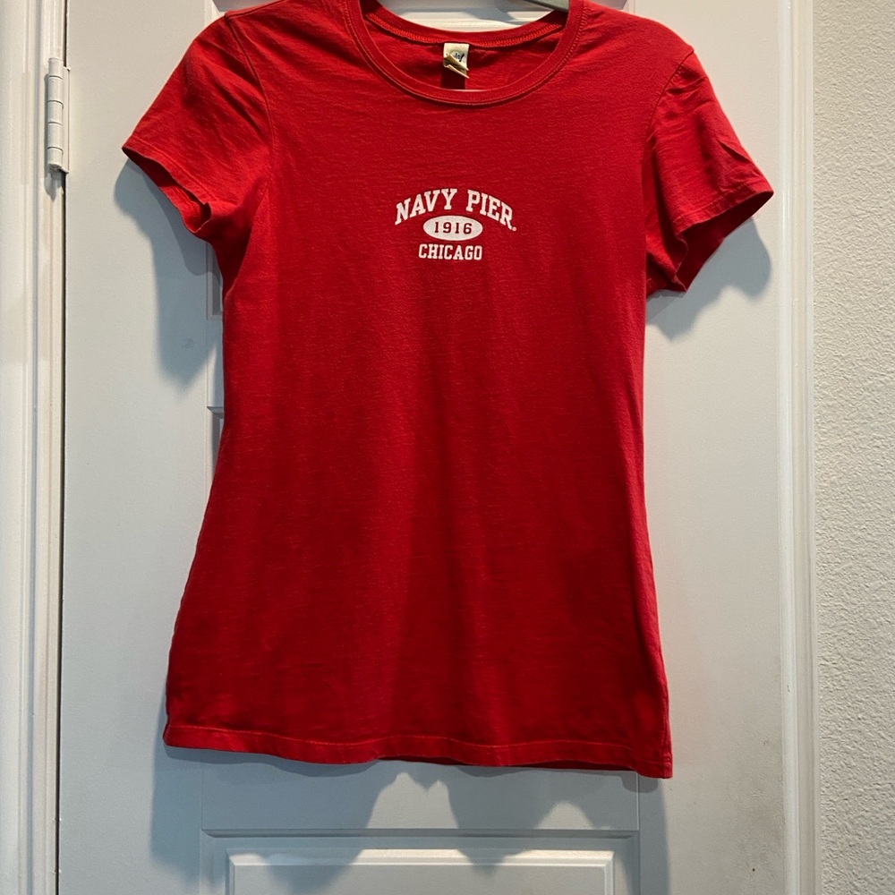 Kavio Red Crew Neck T-Shirt